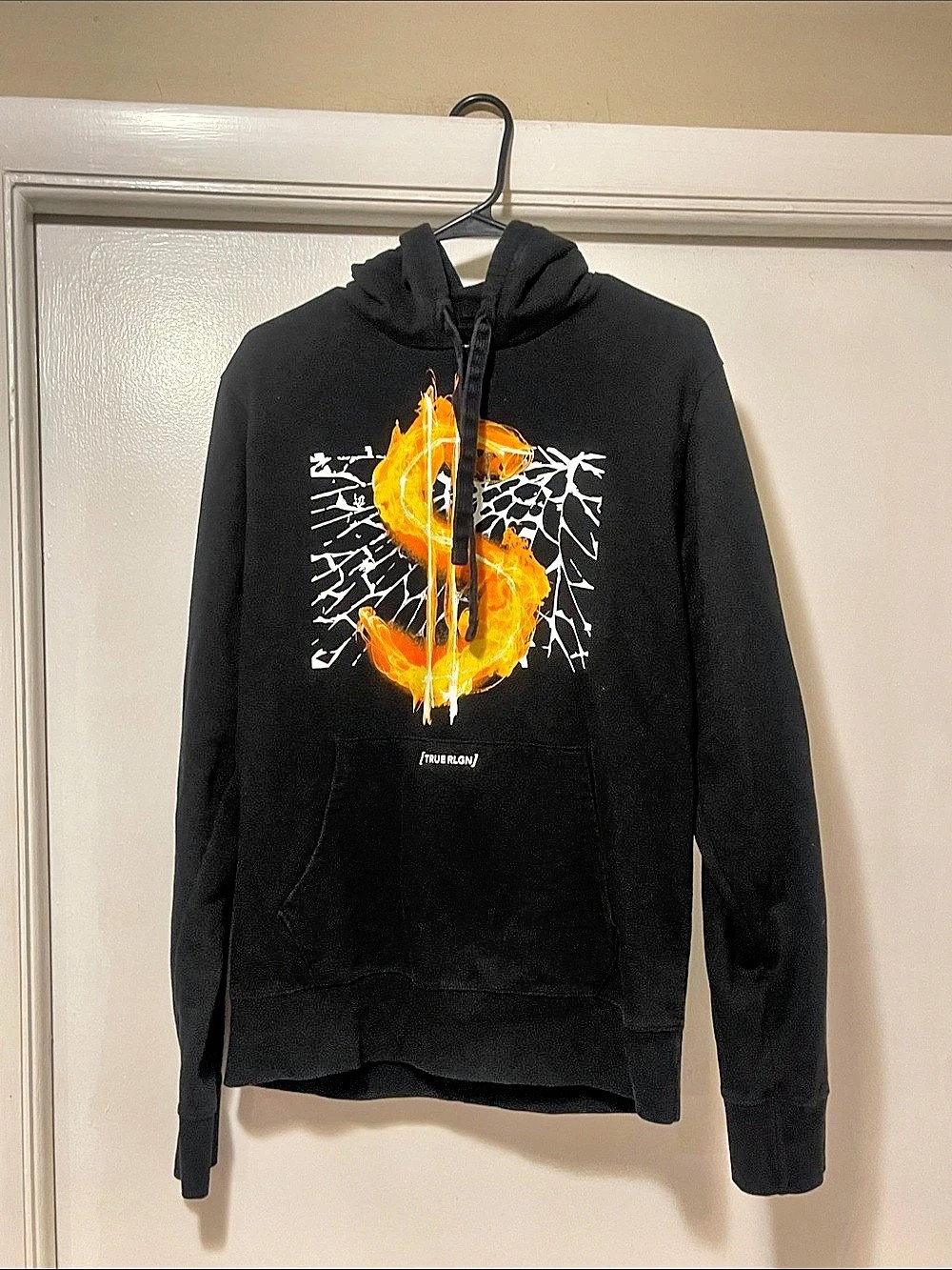 True Religion Graphic Hoodie Black Size Medium